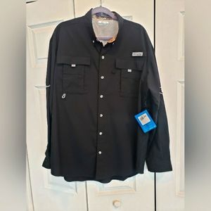Shirt.  Columbia. Bahama.  Brand new.  Black.